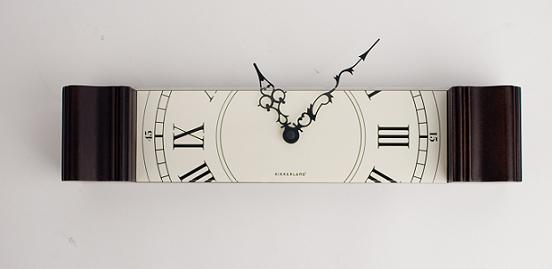 Kikkerland Sliced Grandfather Clock Wall Clock 